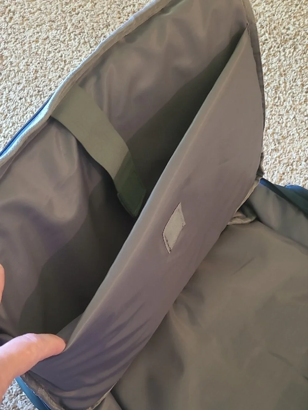 Men Or Womens Dark Teal Travel Or Tablet Organizer Bag